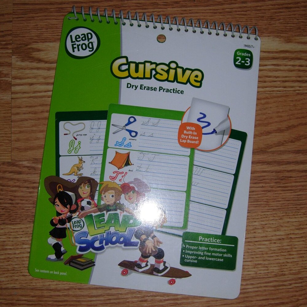 Leap Frog Cursive Dry Erase Practice Workbook